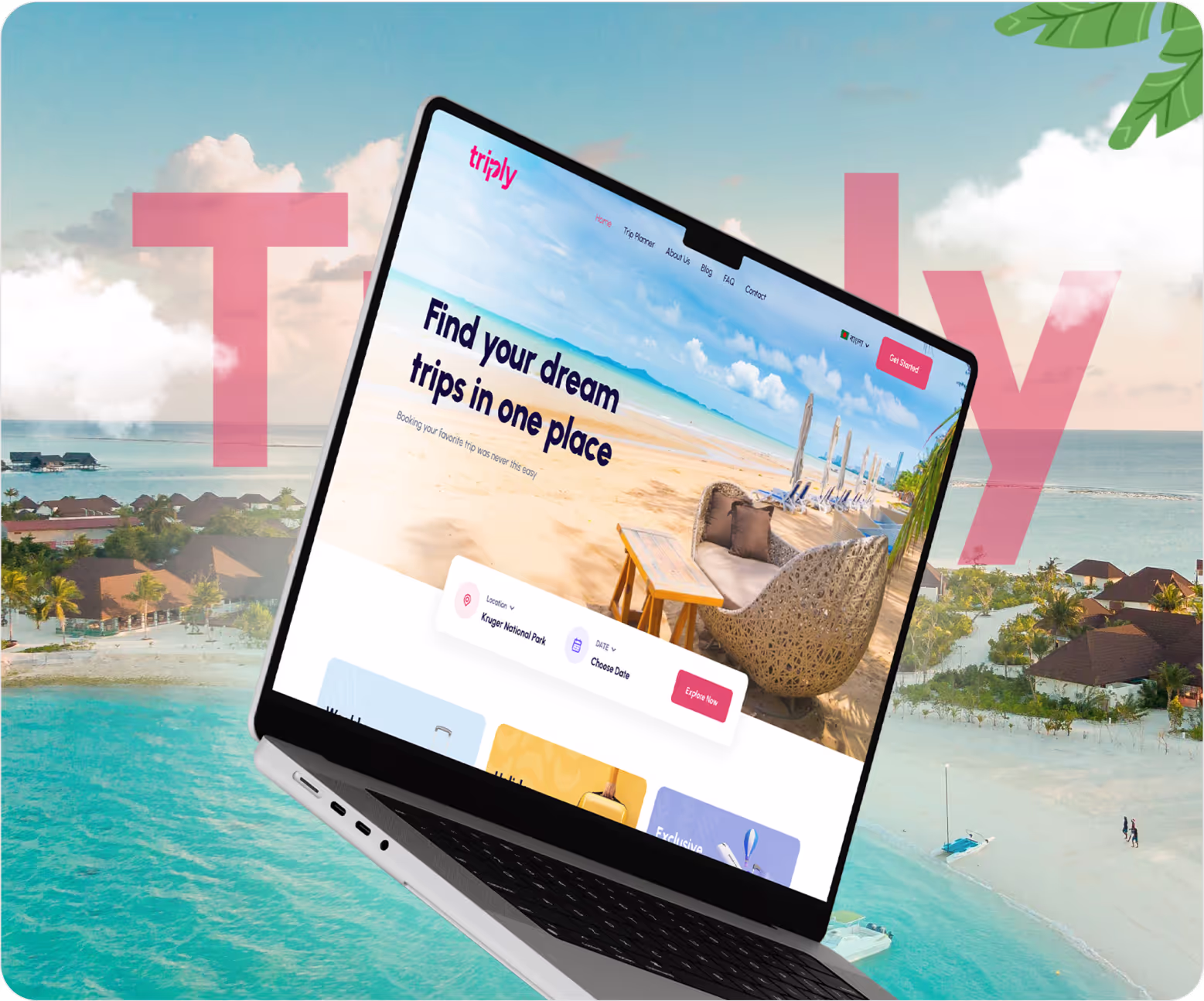 Travel website ui ux