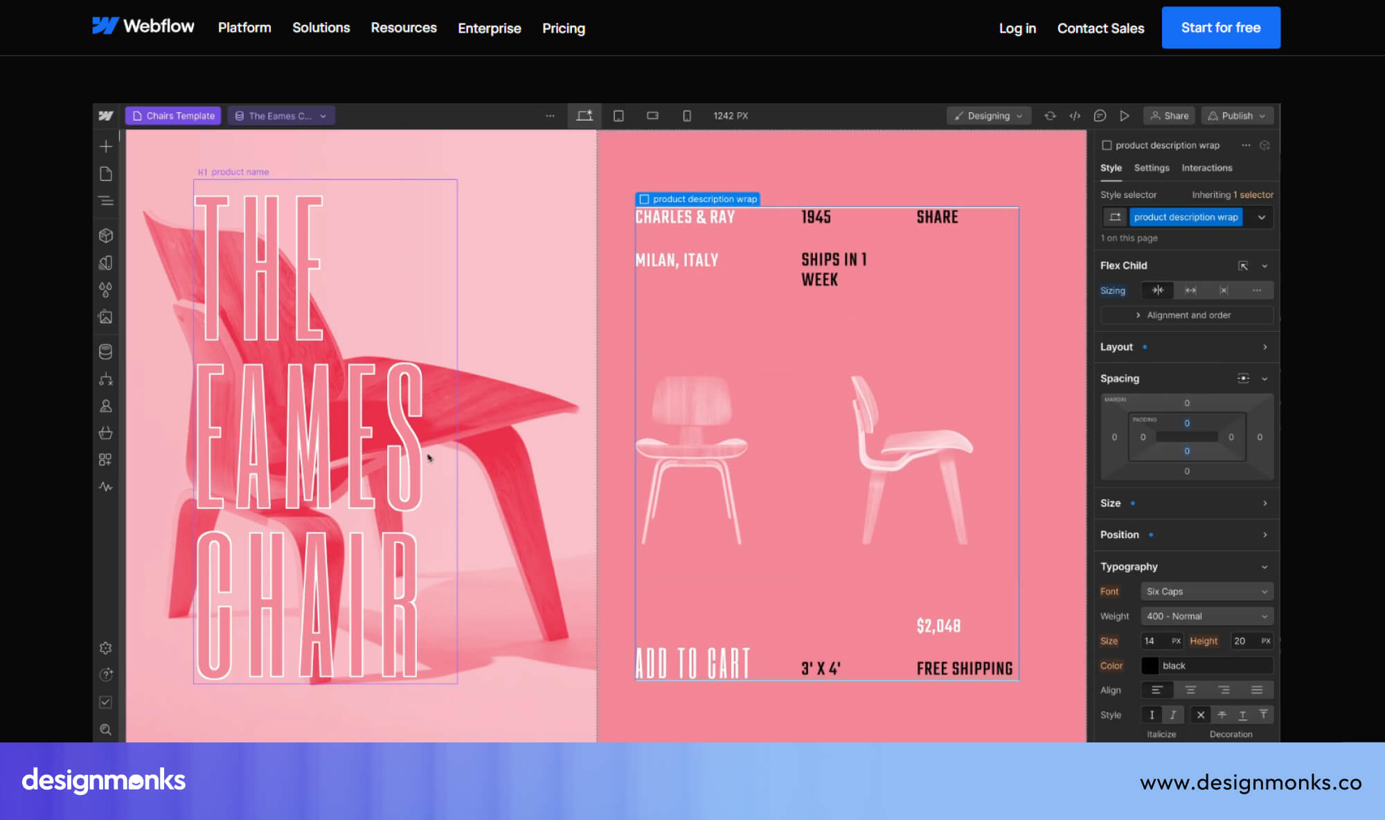 Webflow Ecommerce Features